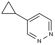 4-cyclopropylpyridazine Structure