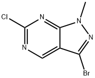 1H-Pyrazolo[3,4-d]pyrimidine, 3-bromo-6-chloro-1-methyl- Structure