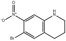 6-Bromo-1,2,3,4-tetrahydro-7-nitroquinoline Structure