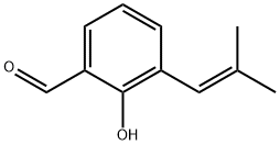 Benzaldehyde, 2-?hydroxy-?3-?(2-?methyl-?1-?propen-?1-?yl)?- Structure