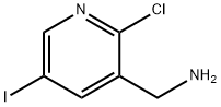 1-(2-chloro-5-iodopyridin-3-yl)methanamine Structure