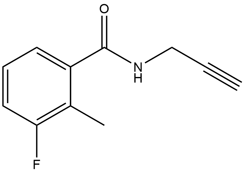 3-Fluoro-2-methyl-N-2-propyn-1-ylbenzamide Structure