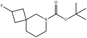 6-Azaspiro[3.5]nonane-6-carboxylic acid, 2-fluoro-, 1,1-dimethylethyl ester Structure