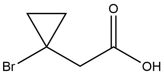 1-Bromocyclopropaneacetic acid Structure