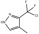 1H-Pyrazole, 3-(chlorodifluoromethyl)-4-methyl- Structure