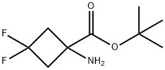 tert-butyl 1-amino-3,3-difluorocyclobutane-1-carboxylate Structure