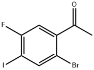 2’-Bromo-5’-fluoro-4’-iodoacetophenone 구조식 이미지