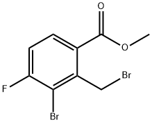 Benzoic acid, 3-bromo-2-(bromomethyl)-4-fluoro-, methyl ester Structure