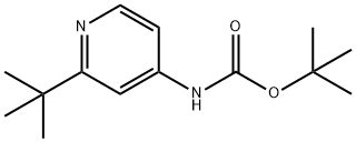 1,1-Dimethylethyl N-[2-(1,1-dimethylethyl)-4-pyridinyl]carbamate Structure