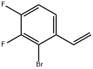 2-Bromo-3,4-difluorostyrene Structure