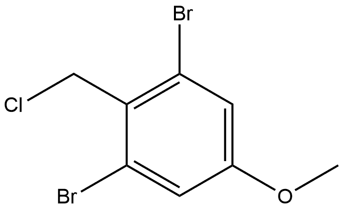 1,3-Dibromo-2-(chloromethyl)-5-methoxybenzene Structure