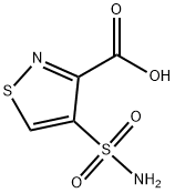 3-Isothiazolecarboxylic acid, 4-(aminosulfonyl)- 구조식 이미지