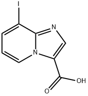 Imidazo[1,2-a]pyridine-3-carboxylic acid, 8-iodo- Structure