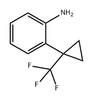 Benzenamine, 2-[1-(trifluoromethyl)cyclopropyl]- Structure