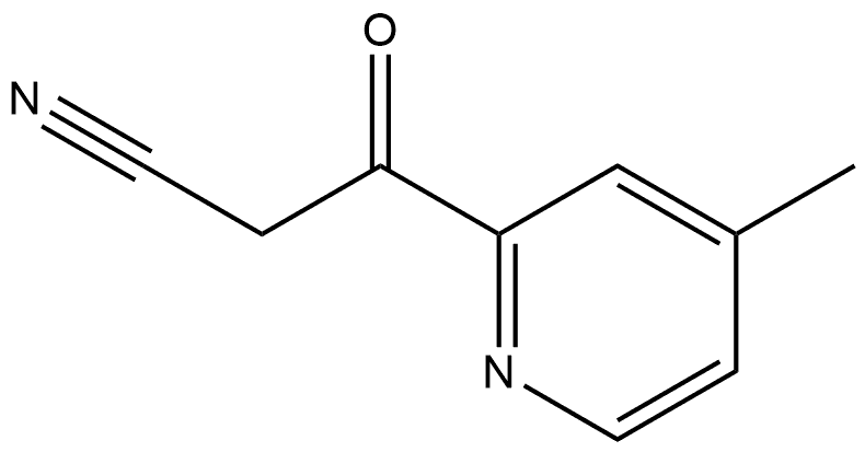 4-Methyl-β-oxo-2-pyridinepropanenitrile Structure