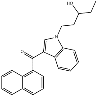 Methanone, [1-(3-hydroxypentyl)-1H-indol-3-yl]-1-naphthalenyl- Structure