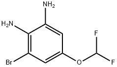 3-Bromo-5-(difluoromethoxy)benzene-1,2-diamine 구조식 이미지