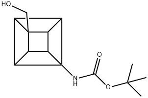 tert-Butyl ((2R,3R,4S,5S)-4-(hydroxymethyl)cuban-1-yl)carbamate Structure