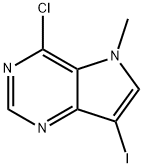 4-chloro-7-iodo-5-methyl-5H-pyrrolo[3,2-d]pyrimidine Structure