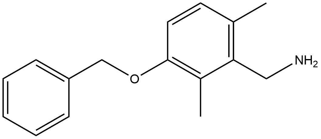 2,6-Dimethyl-3-(phenylmethoxy)benzenemethanamine Structure