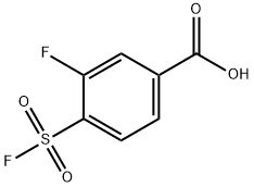 3-Fluoro-4-(fluorosulfonyl)benzoic acid 구조식 이미지