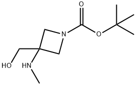 tert-butyl
3-(hydroxymethyl)-3-(methylamino)azetidine-1-car
boxylate Structure