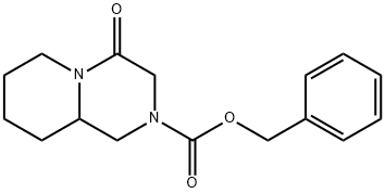 4-Oxo-octahydro-pyrido[1,2-a]pyrazine-2-carboxylic acid benzyl ester Structure