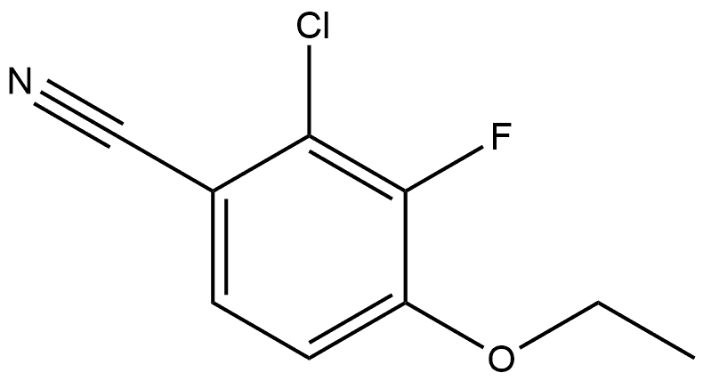 2-Chloro-4-ethoxy-3-fluorobenzonitrile Structure