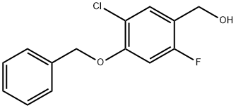 (4-(benzyloxy)-5-chloro-2-fluorophenyl)methanol Structure