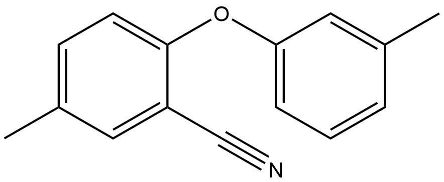 5-Methyl-2-(3-methylphenoxy)benzonitrile Structure