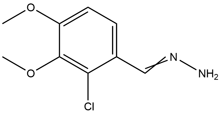 2-Chloro-3,4-dimethoxybenzaldehyde hydrazone Structure