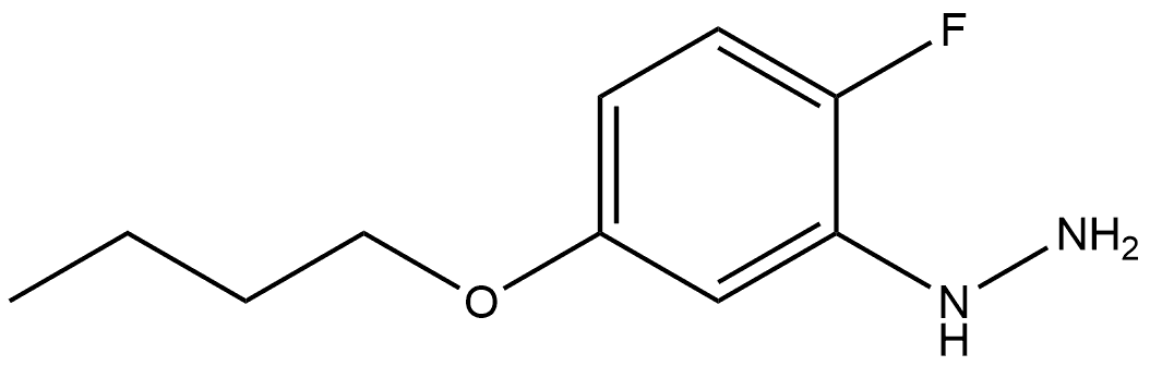 (5-Butoxy-2-fluorophenyl)hydrazine Structure