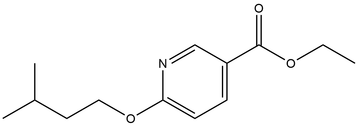 Ethyl 6-(3-methylbutoxy)-3-pyridinecarboxylate Structure