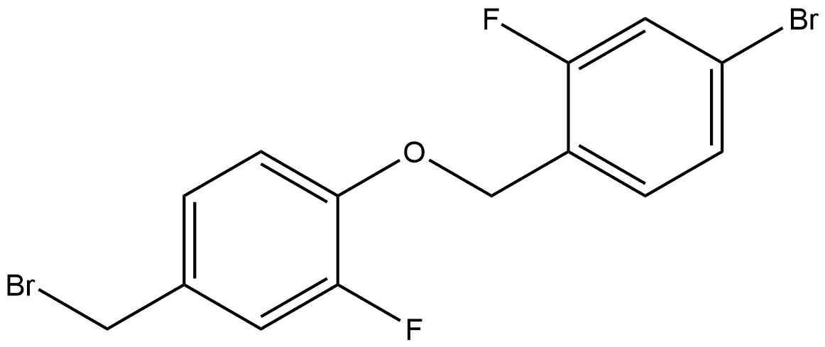 4-Bromo-1-[[4-(bromomethyl)-2-fluorophenoxy]methyl]-2-fluorobenzene Structure