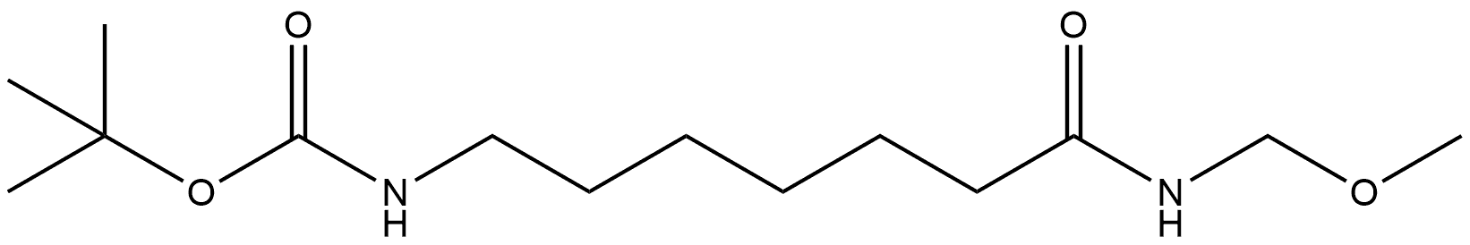 Carbamic acid, N-[7-(methoxymethylamino)-7-oxoheptyl]-, 1,1-dimethylethyl ester Structure