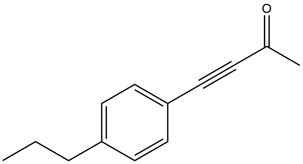 4-(4-Propylphenyl)-3-butyn-2-one 구조식 이미지