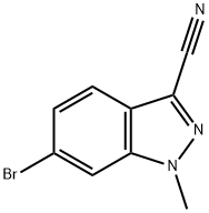 1H-Indazole-3-carbonitrile, 6-bromo-1-methyl- Structure