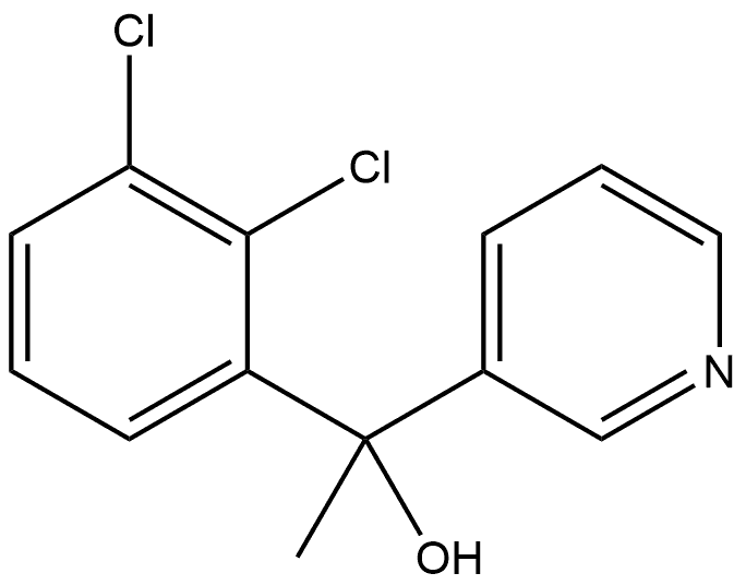 α-(2,3-Dichlorophenyl)-α-methyl-3-pyridinemethanol Structure