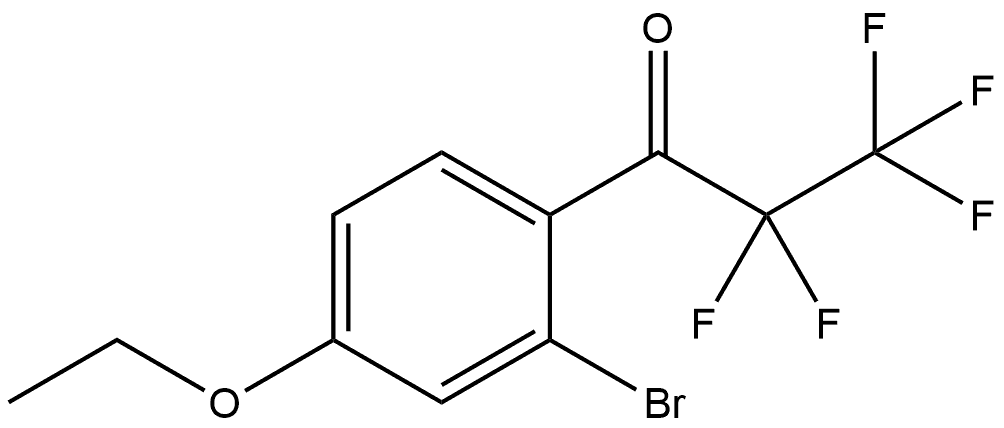 1-(2-Bromo-4-ethoxyphenyl)-2,2,3,3,3-pentafluoro-1-propanone Structure