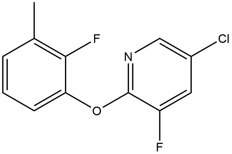 5-Chloro-3-fluoro-2-(2-fluoro-3-methylphenoxy)pyridine Structure