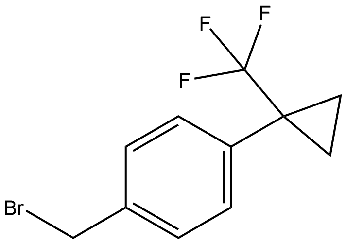 1-(Bromomethyl)-4-[1-(trifluoromethyl)cyclopropyl]benzene Structure