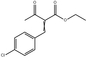 Butanoic acid, 2-[(4-chlorophenyl)methylene]-3-oxo-, ethyl ester Structure