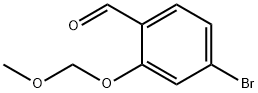 Benzaldehyde, 4-bromo-2-(methoxymethoxy)- Structure