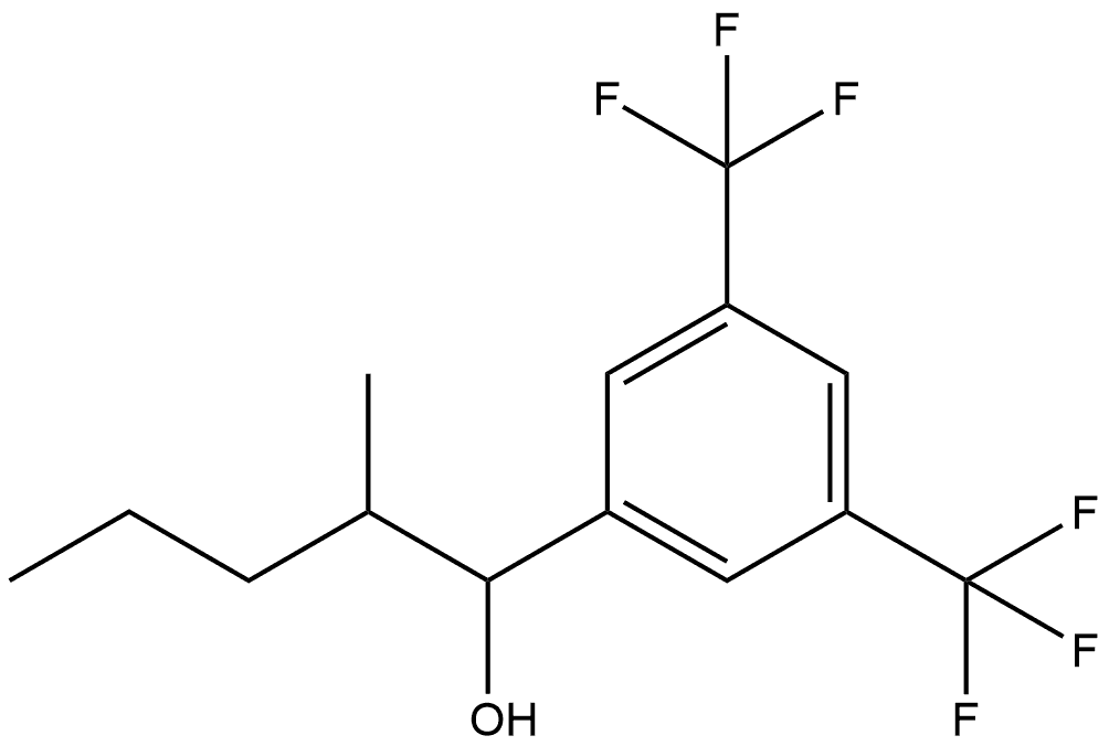 α-(1-Methylbutyl)-3,5-bis(trifluoromethyl)benzenemethanol Structure