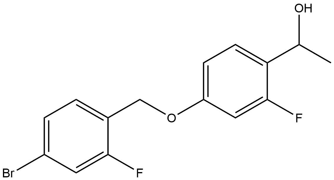 4-[(4-Bromo-2-fluorophenyl)methoxy]-2-fluoro-α-methylbenzenemethanol Structure