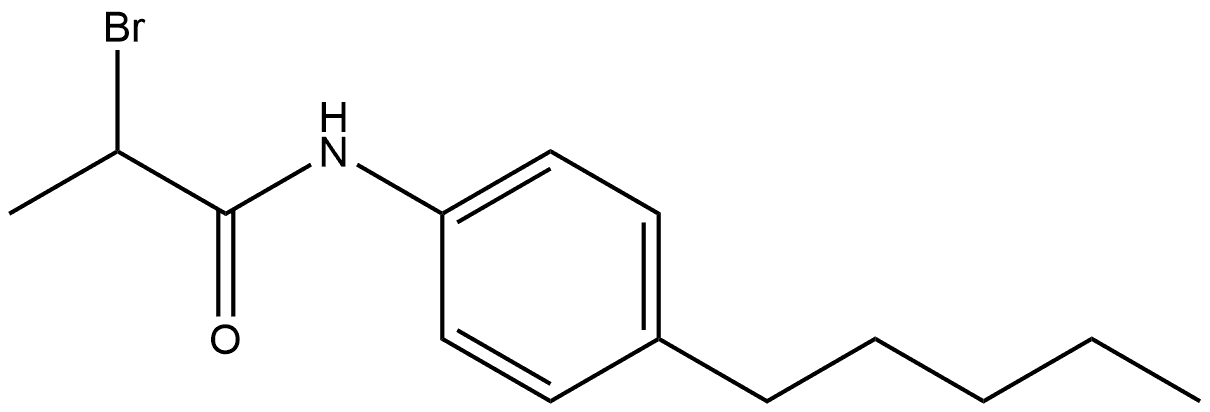 2-Bromo-N-(4-pentylphenyl)propanamide Structure