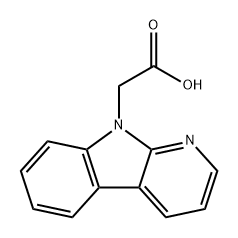 9H-Pyrido[2,3-b]indole-9-acetic acid Structure