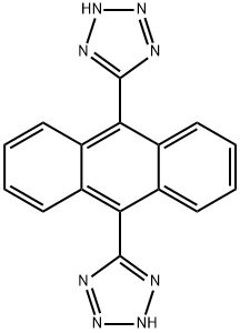 2H-Tetrazole, 5,5'-(9,10-anthracenediyl)bis- Structure