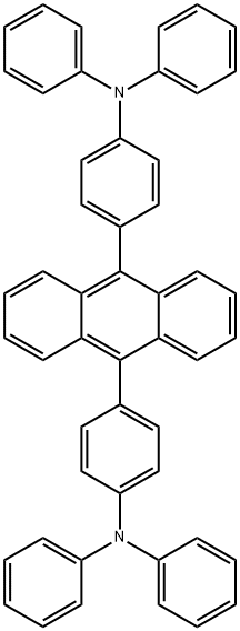 Benzenamine, 4,4'-(9,10-anthracenediyl)bis[N,N-diphenyl- Structure