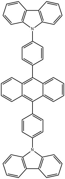 9H-Carbazole, 9,9'-(9,10-anthracenediyldi-4,1-phenylene)bis- Structure